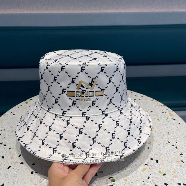 Fendi男女同款帽子 芬迪2021新款印花折疊款漁夫帽  mm1550